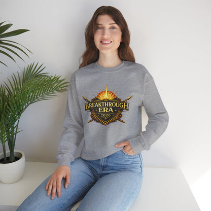"Breakthrough Era 2026" Crewneck Sweatshirt — Sunrise Emblem