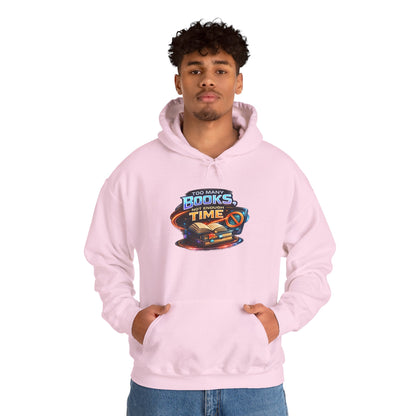 Books Time Hoodie — Retro Spacebook Reading Graphic Sweatshirt