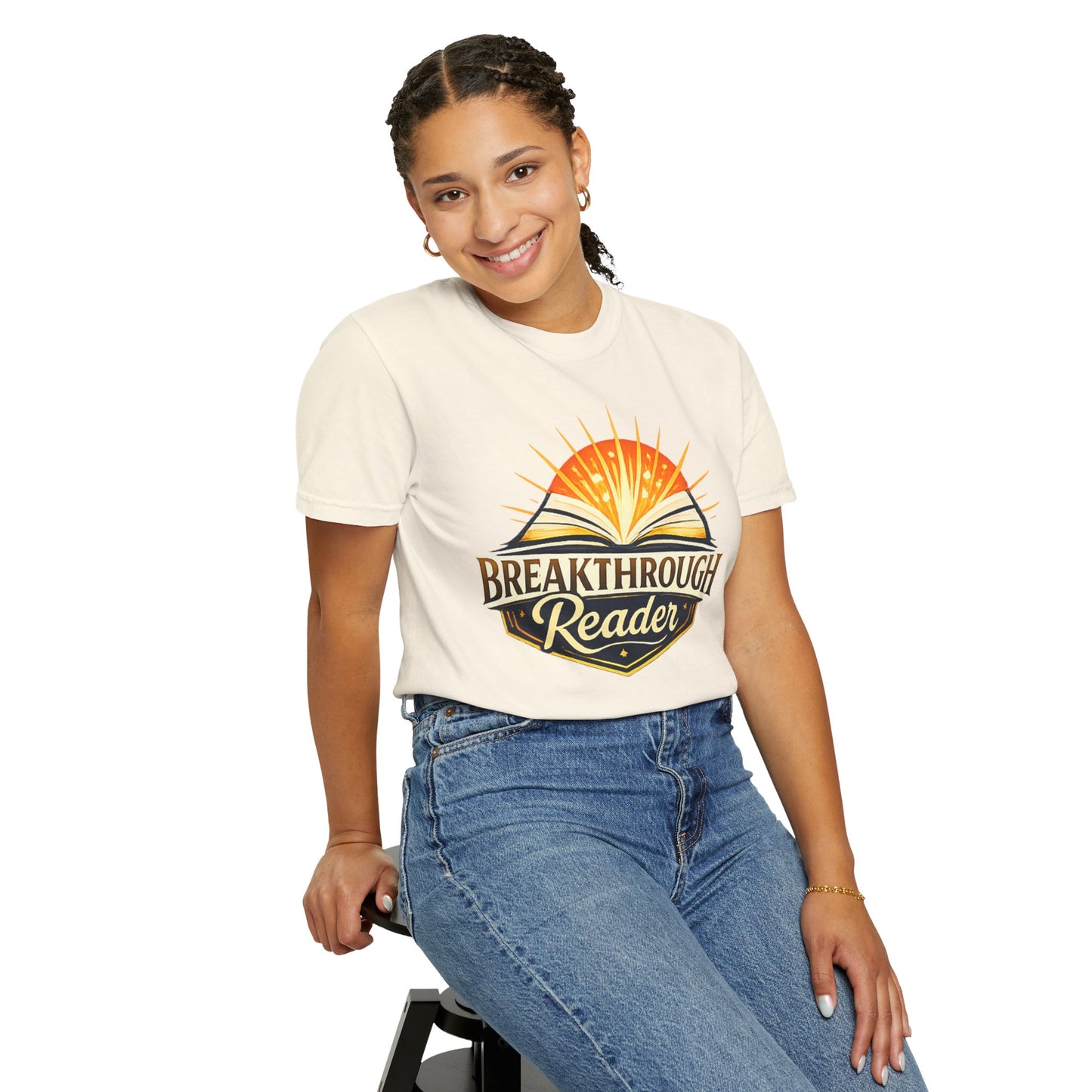 "Breakthrough Reader" T-Shirt — Inspirational Book Lover Tee
