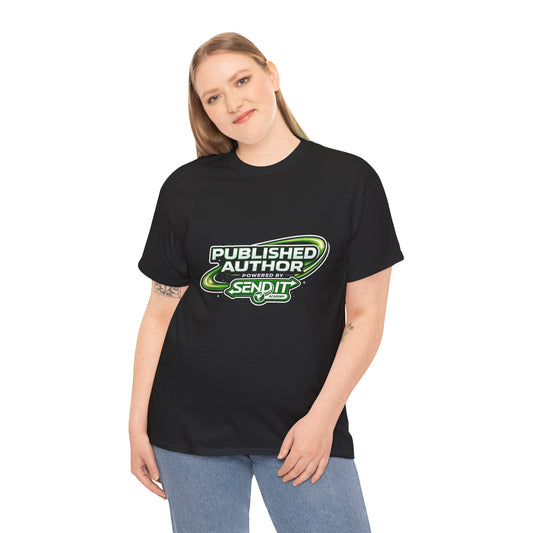 Published Author Powered by Send it Academy Unisex Heavy Cotton Tee