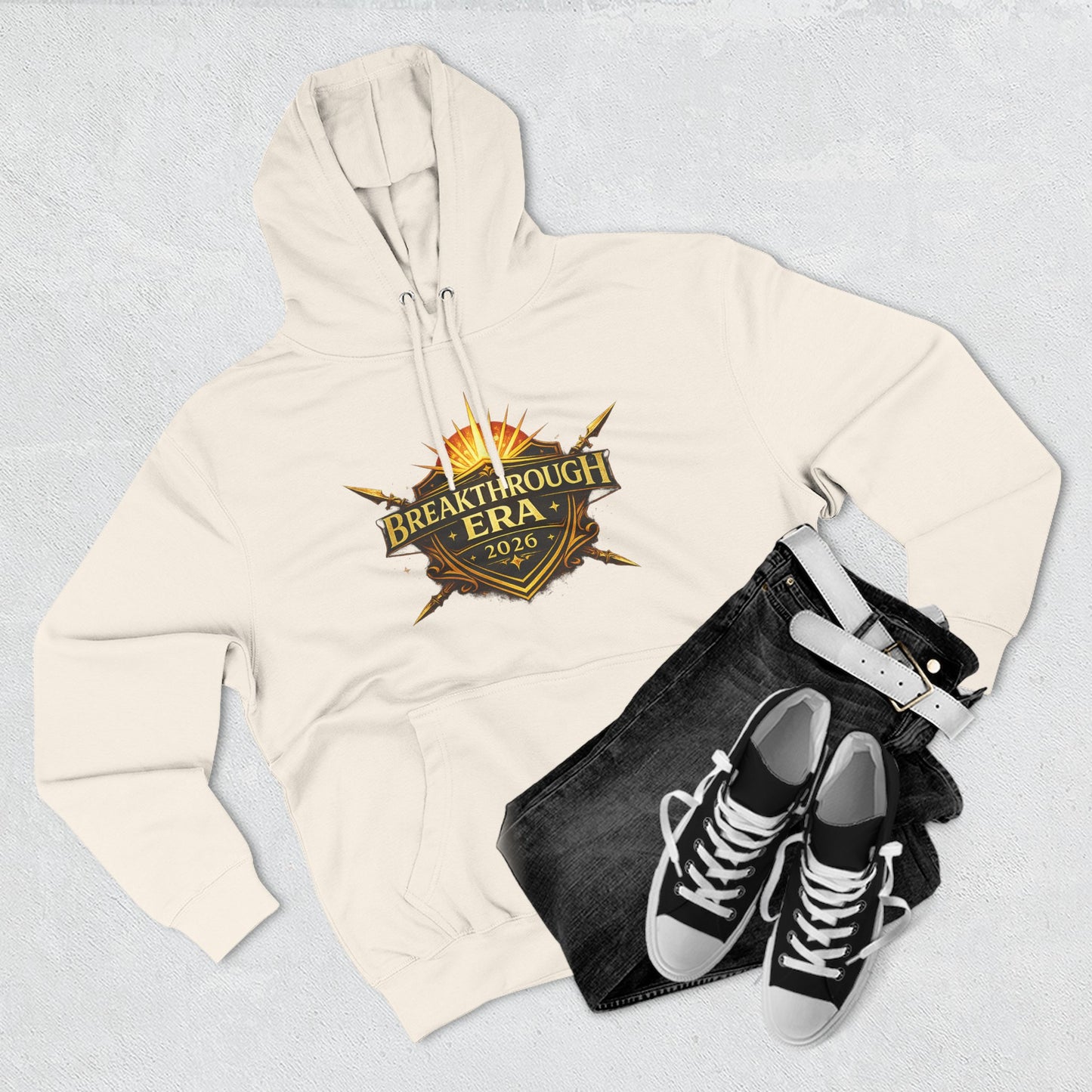 Breakthrough Era 2026 Hoodie — Inspirational Graphic Pullover