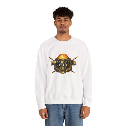 "Breakthrough Era 2026" Crewneck Sweatshirt — Sunrise Emblem