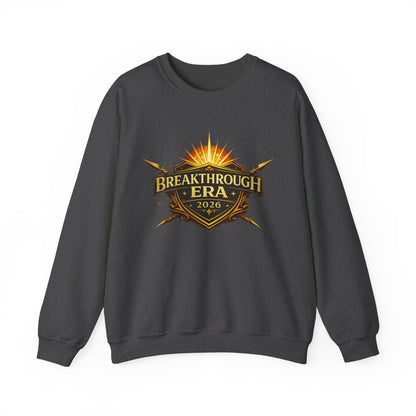 "Breakthrough Era 2026" Crewneck Sweatshirt — Sunrise Emblem