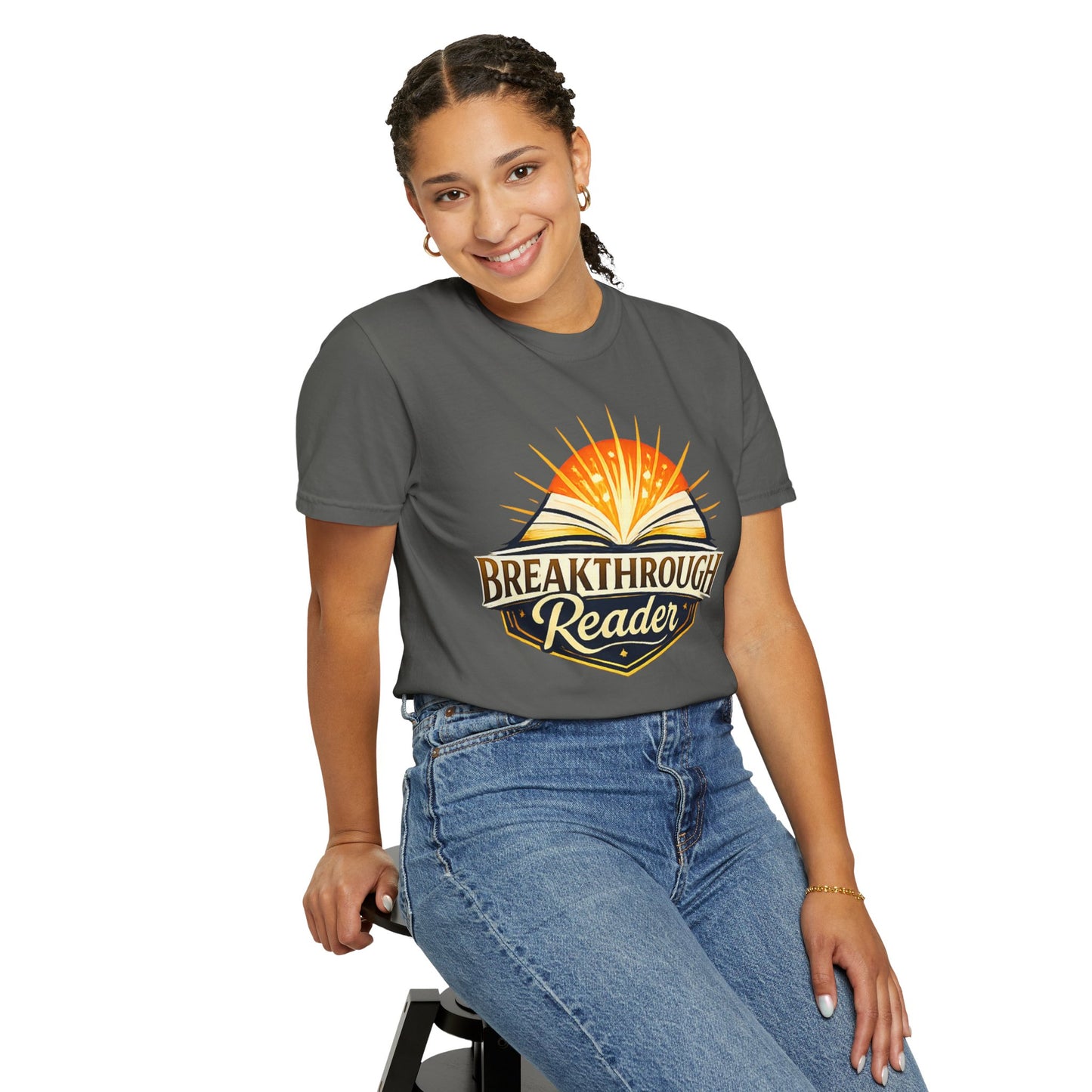 "Breakthrough Reader" T-Shirt — Inspirational Book Lover Tee