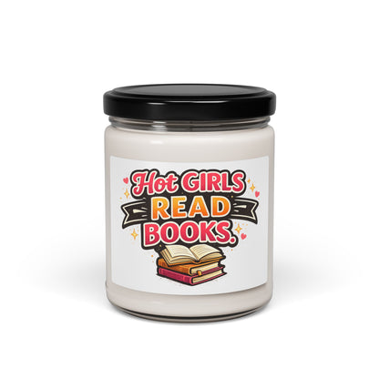 Candle — "Hot Girls Read Books" Scented Soy Candle (9oz)