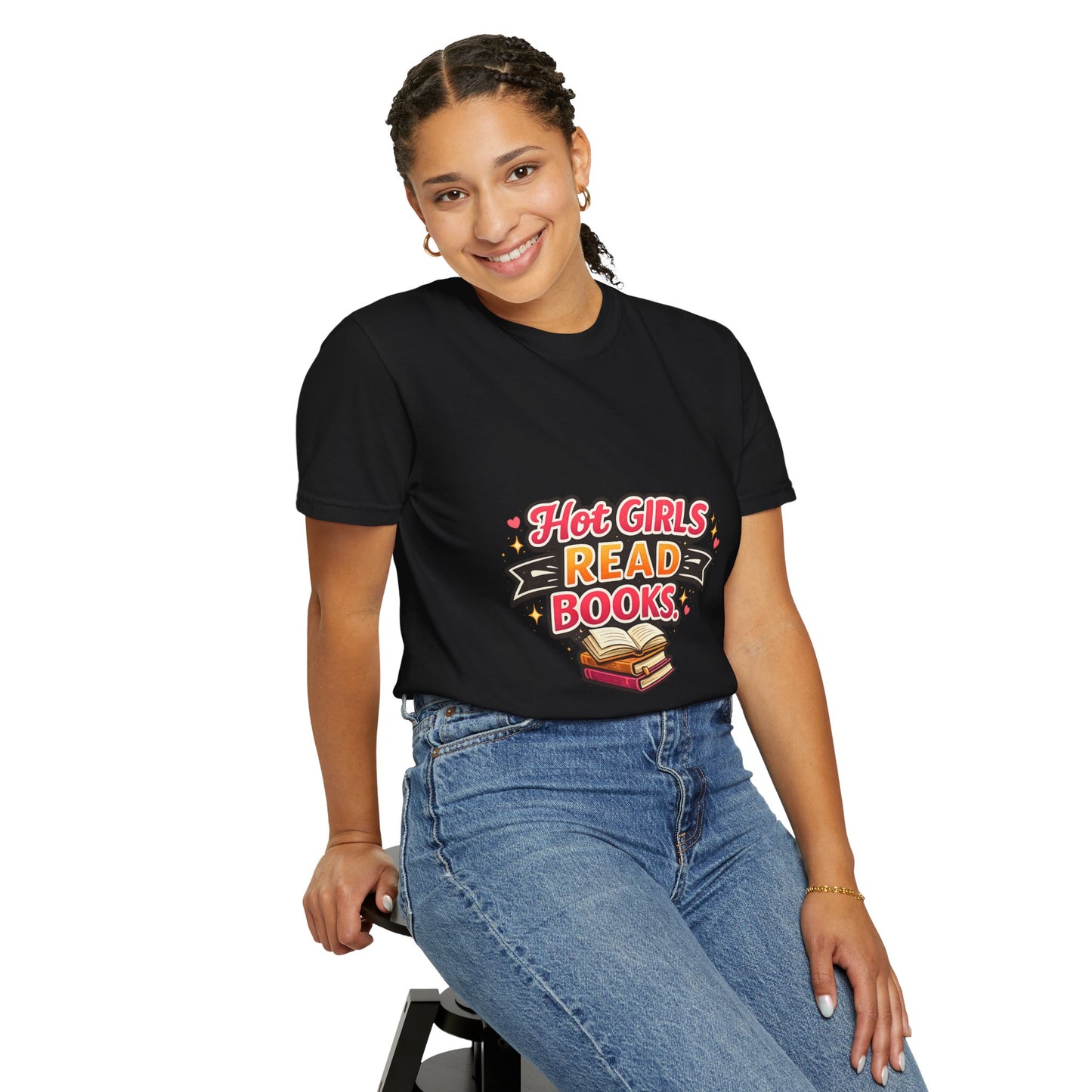 "Hot Girls Read Books" T-Shirt — Funny Book Lover Tee
