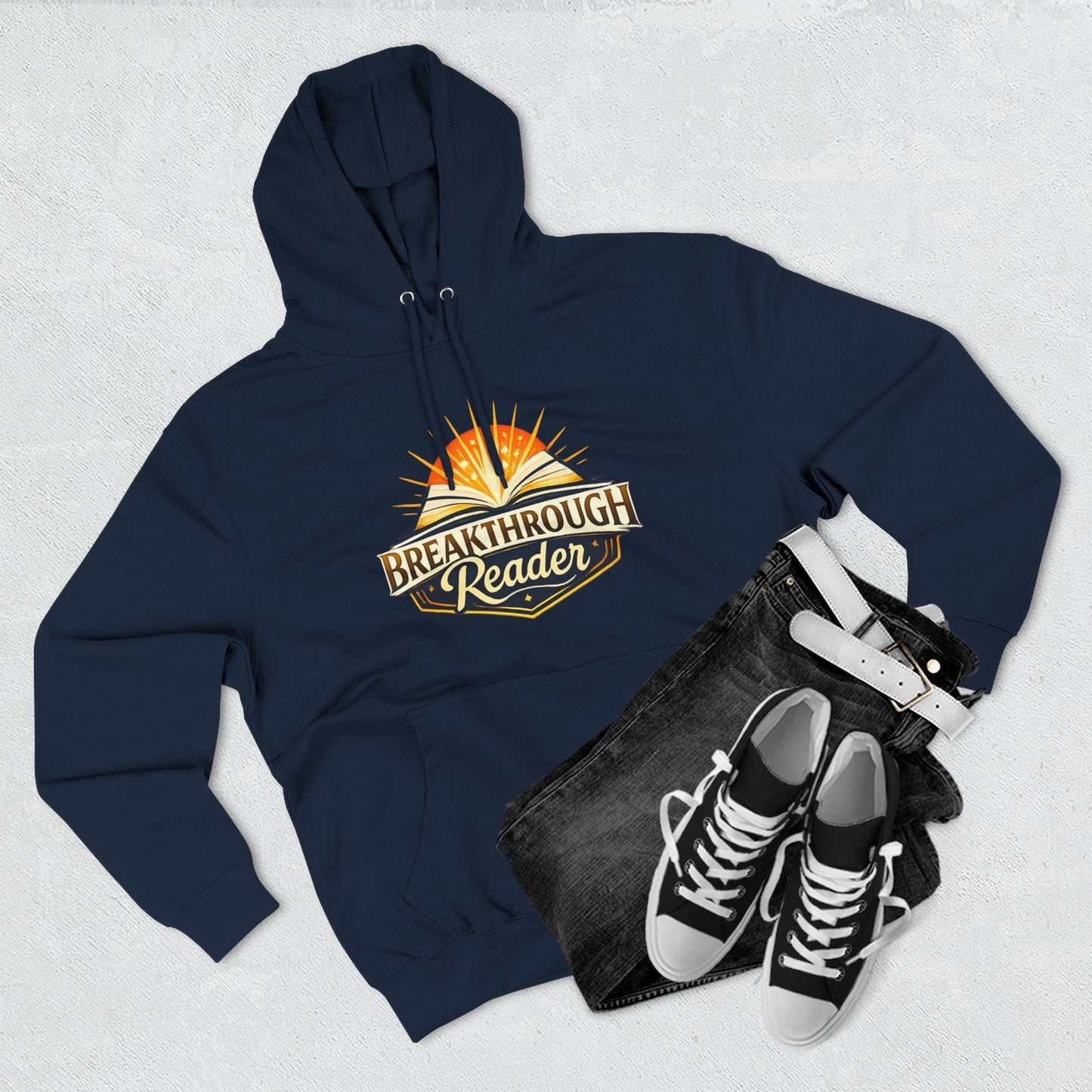 Breakthrough Reader Hoodie – Inspirational Sunburst Fleece Pullover
