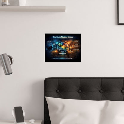 Brain Mapping Poster — How Brain Mapping Works Satin Poster (210gsm)