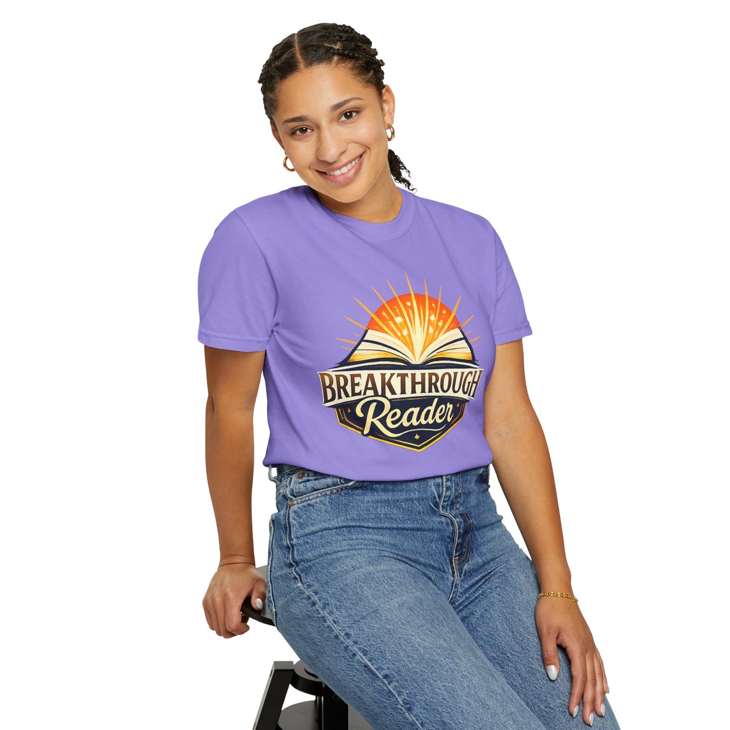 "Breakthrough Reader" T-Shirt — Inspirational Book Lover Tee