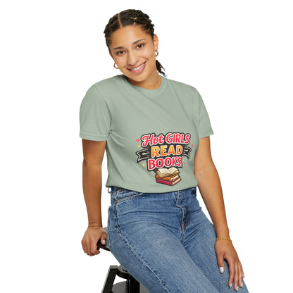 "Hot Girls Read Books" T-Shirt — Funny Book Lover Tee