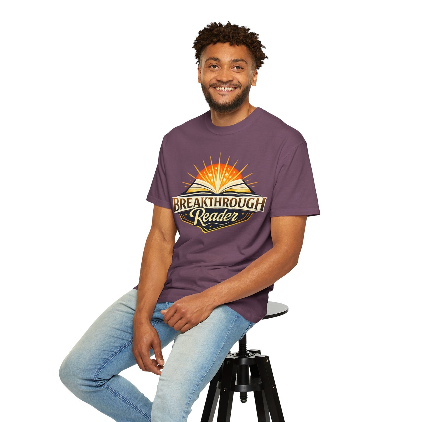 "Breakthrough Reader" T-Shirt — Inspirational Book Lover Tee