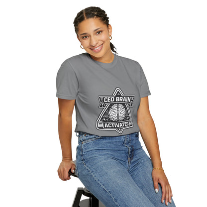 "CEO Brain Activated" T-Shirt — Entrepreneur Graphic Tee