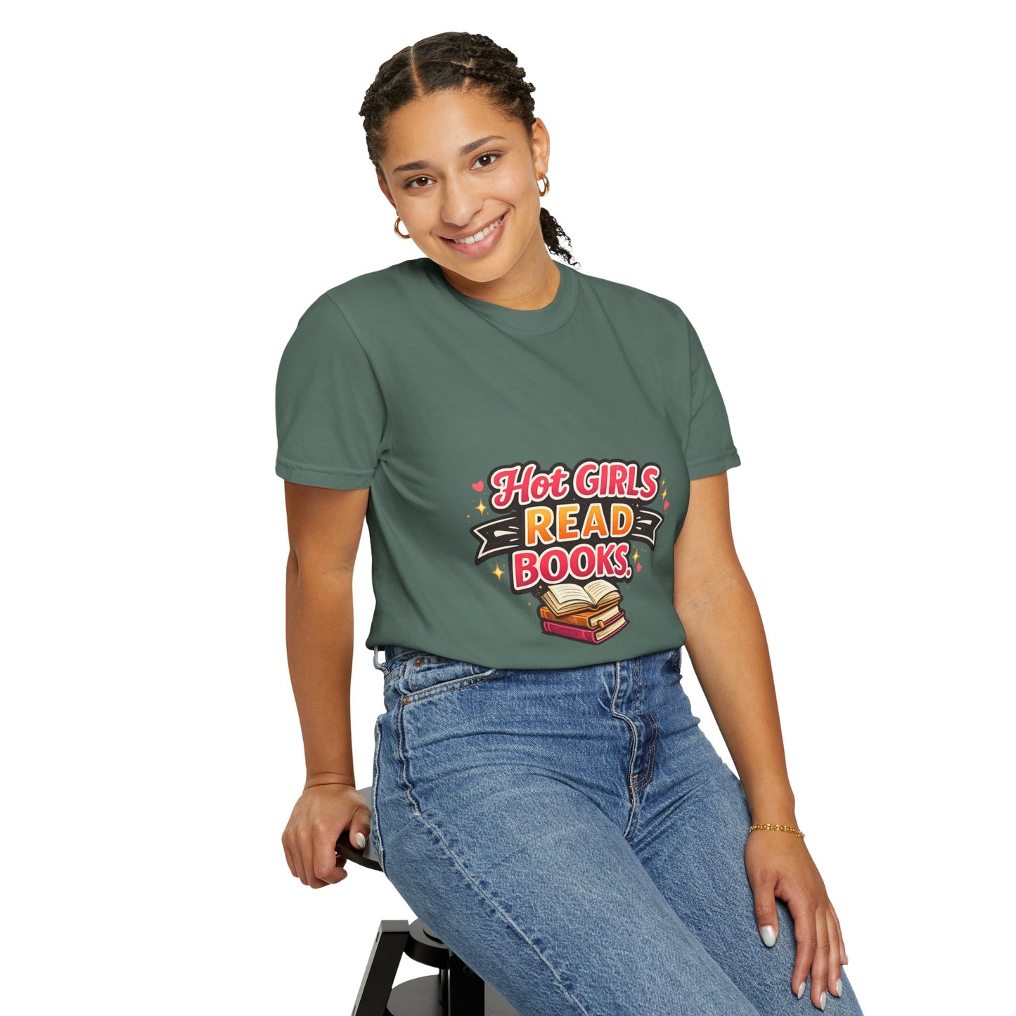 "Hot Girls Read Books" T-Shirt — Funny Book Lover Tee