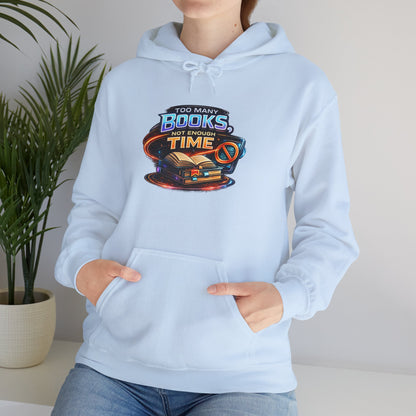 Books Time Hoodie — Retro Spacebook Reading Graphic Sweatshirt