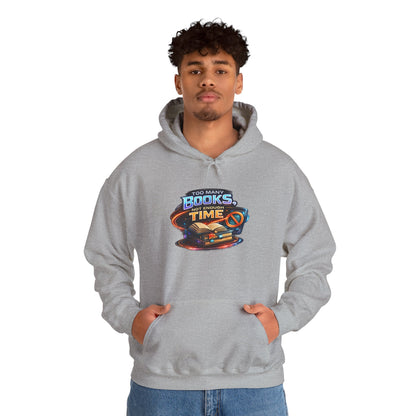 Books Time Hoodie — Retro Spacebook Reading Graphic Sweatshirt