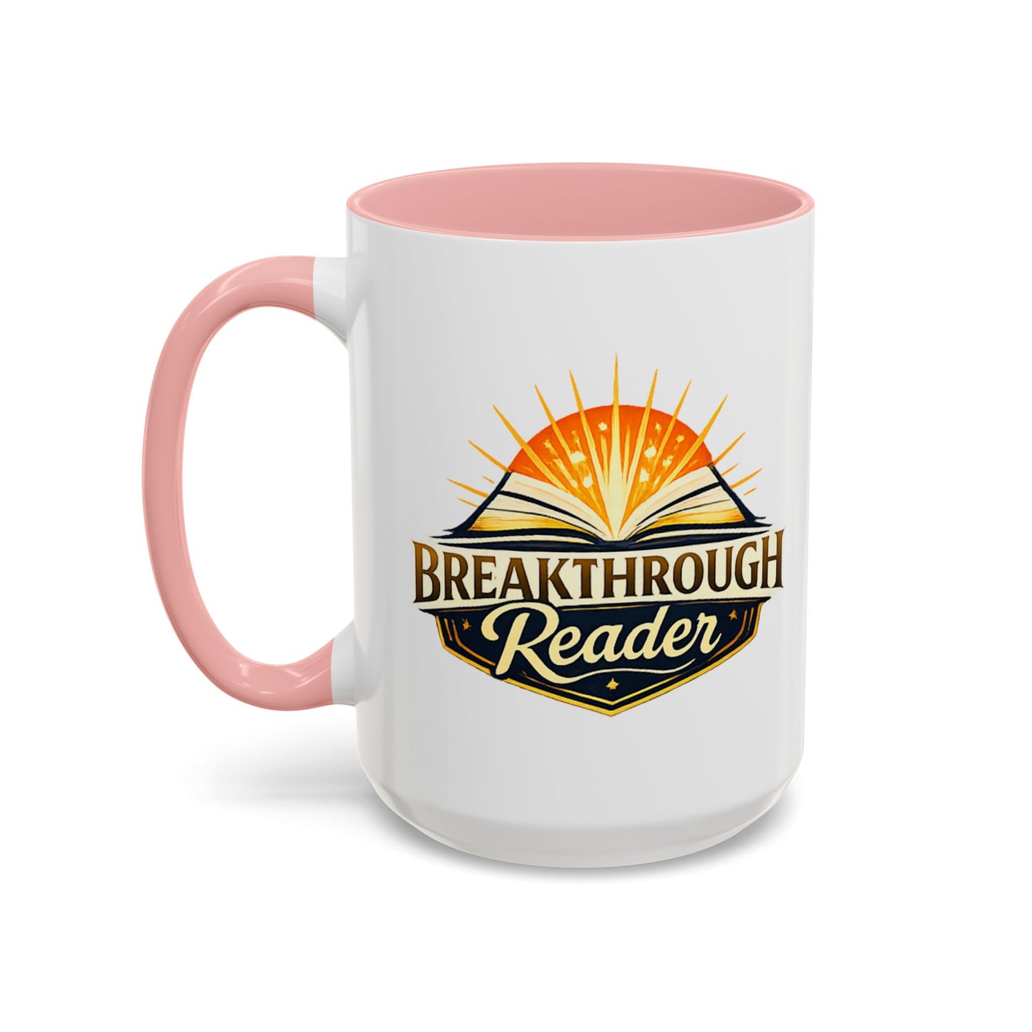 Breakthrough Reader Accent Coffee Mug — Inspirational Book Lover Gift (11/15oz)