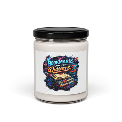 Bookish Soy Candle — "Bookmarks Are For Quitters" 9oz Scented Candle
