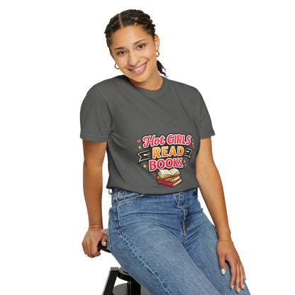"Hot Girls Read Books" T-Shirt — Funny Book Lover Tee