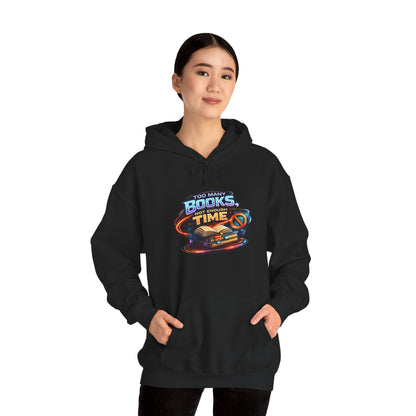 Books Time Hoodie — Retro Spacebook Reading Graphic Sweatshirt