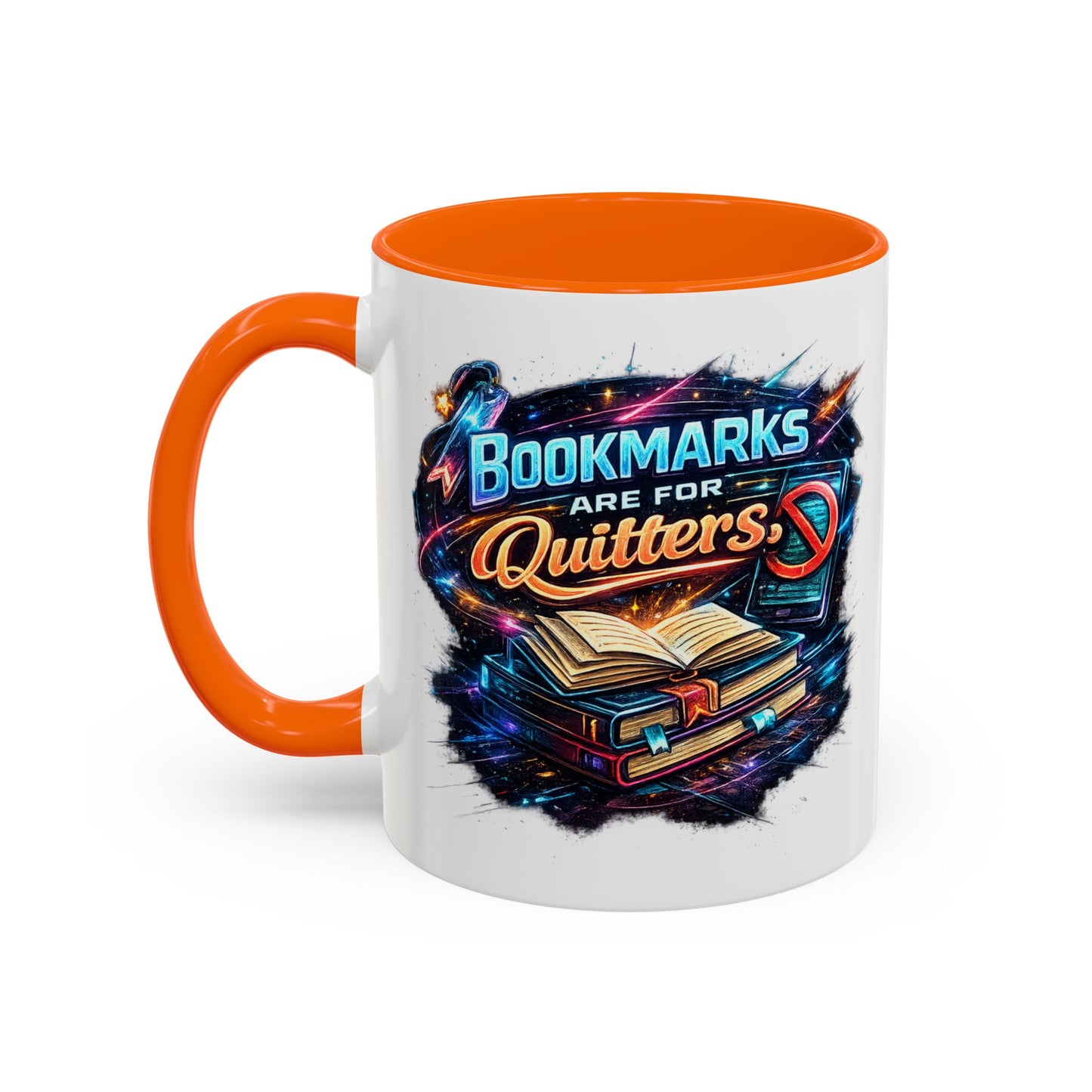 Bookmarks are for Quitters Vintage Coffee Lovers Accent Mug (11/15oz)