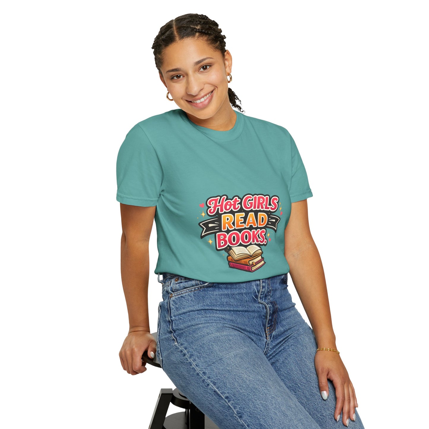 "Hot Girls Read Books" T-Shirt — Funny Book Lover Tee
