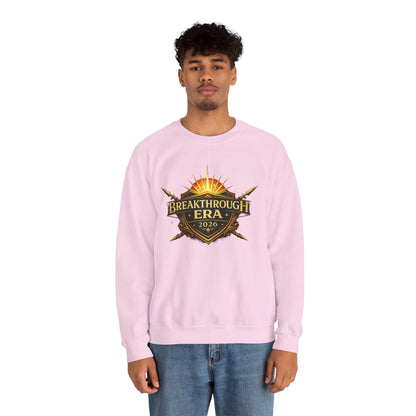 "Breakthrough Era 2026" Crewneck Sweatshirt — Sunrise Emblem