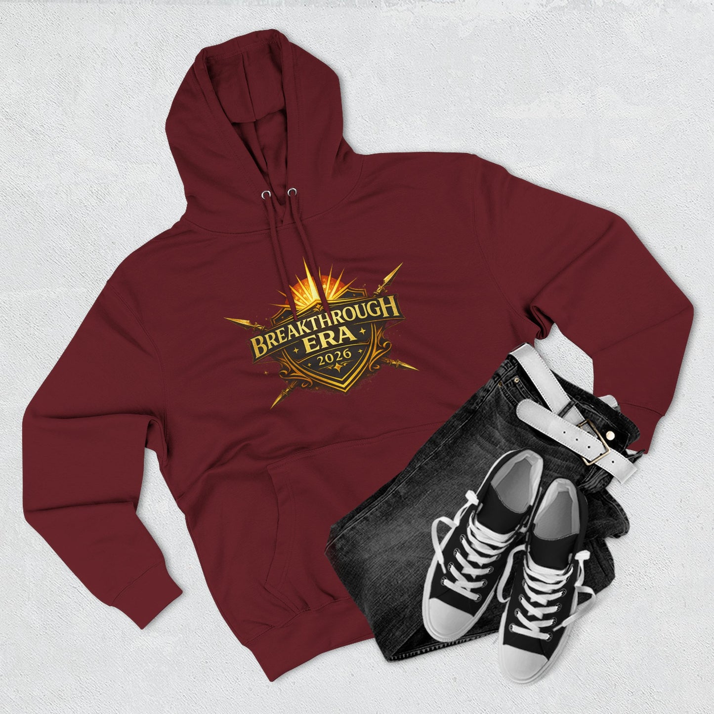 Breakthrough Era 2026 Hoodie — Inspirational Graphic Pullover