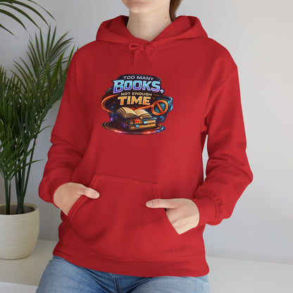 Books Time Hoodie — Retro Spacebook Reading Graphic Sweatshirt