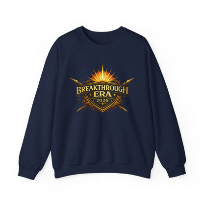 "Breakthrough Era 2026" Crewneck Sweatshirt — Sunrise Emblem
