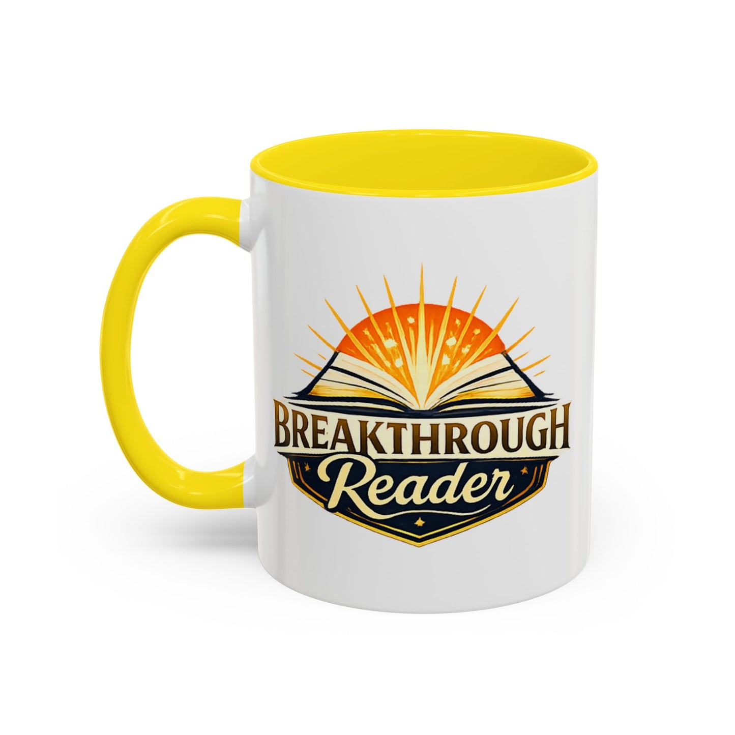 Breakthrough Reader Accent Coffee Mug — Inspirational Book Lover Gift (11/15oz)