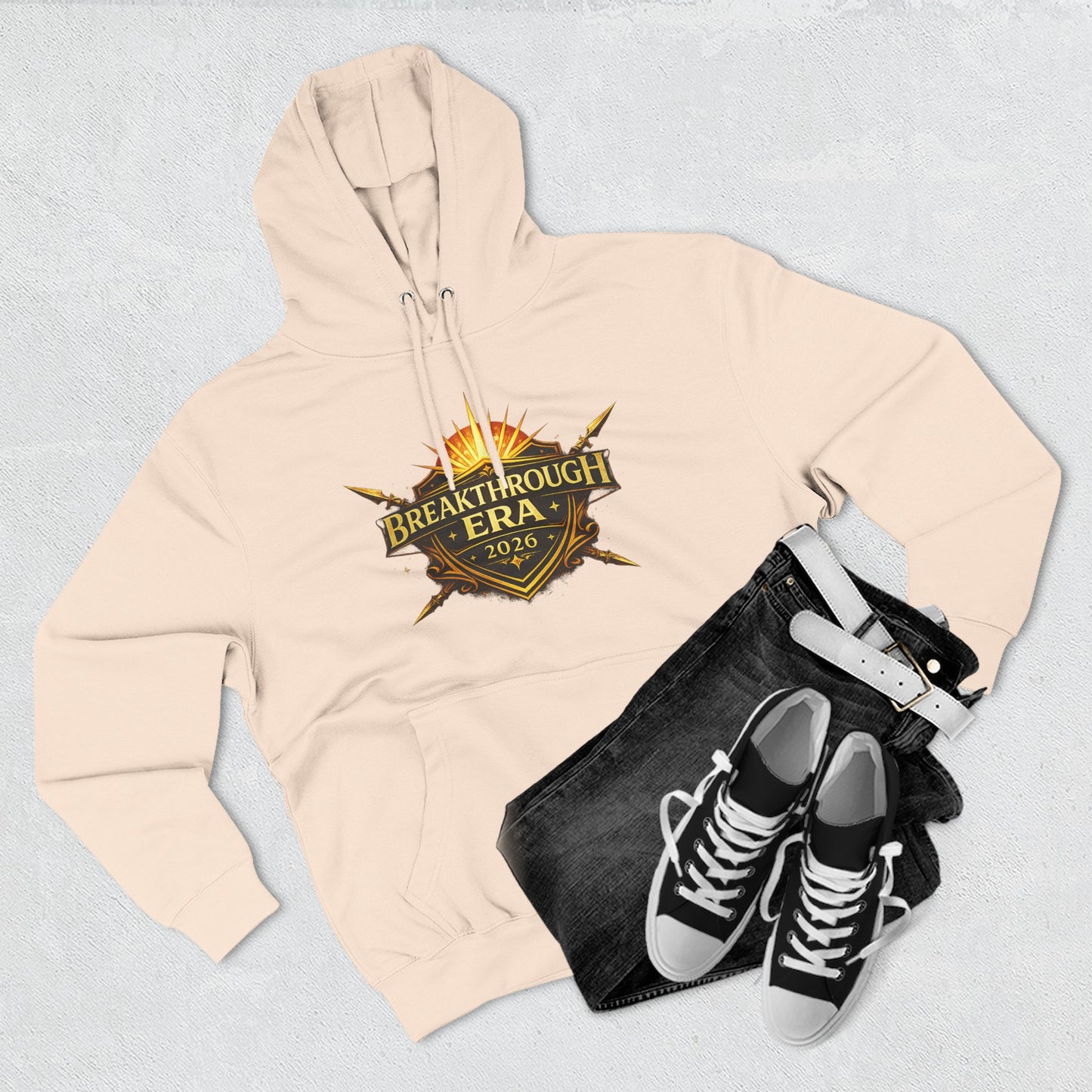 Breakthrough Era 2026 Hoodie — Inspirational Graphic Pullover