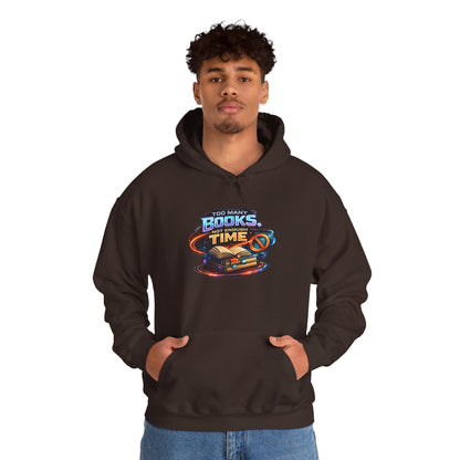Books Time Hoodie — Retro Spacebook Reading Graphic Sweatshirt