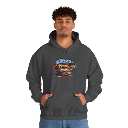 Books Time Hoodie — Retro Spacebook Reading Graphic Sweatshirt