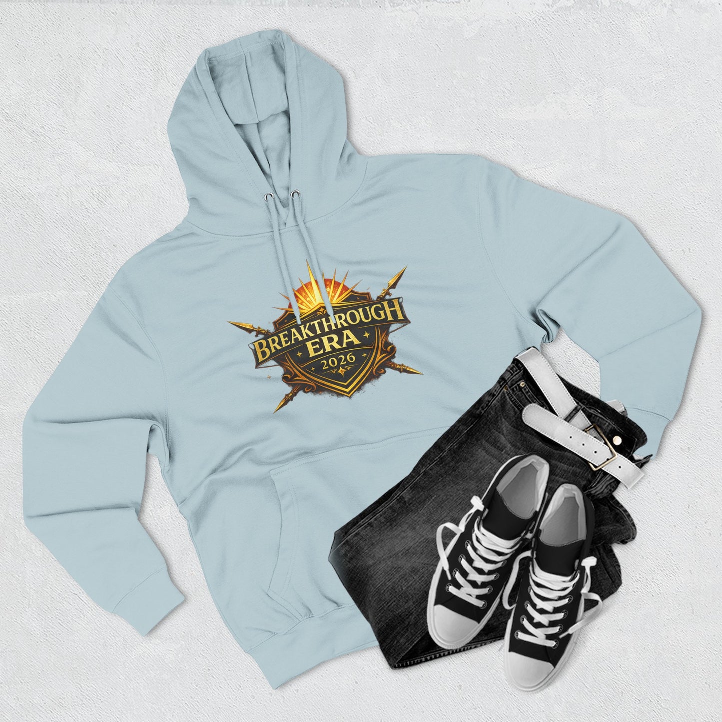 Breakthrough Era 2026 Hoodie — Inspirational Graphic Pullover