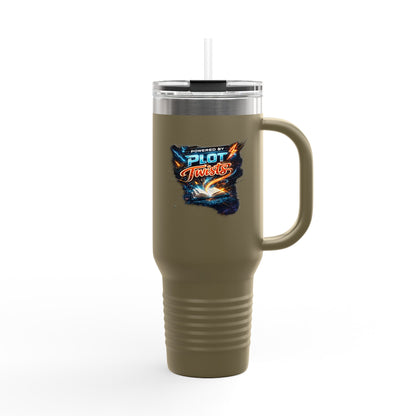 'Plot Twist' Adventure Stainless Tumbler - 40oz Insulated Travel Mug