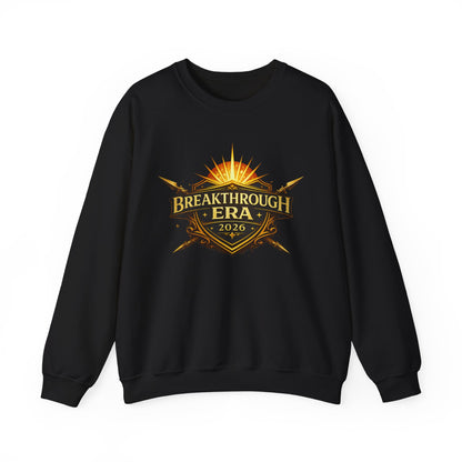 "Breakthrough Era 2026" Crewneck Sweatshirt — Sunrise Emblem