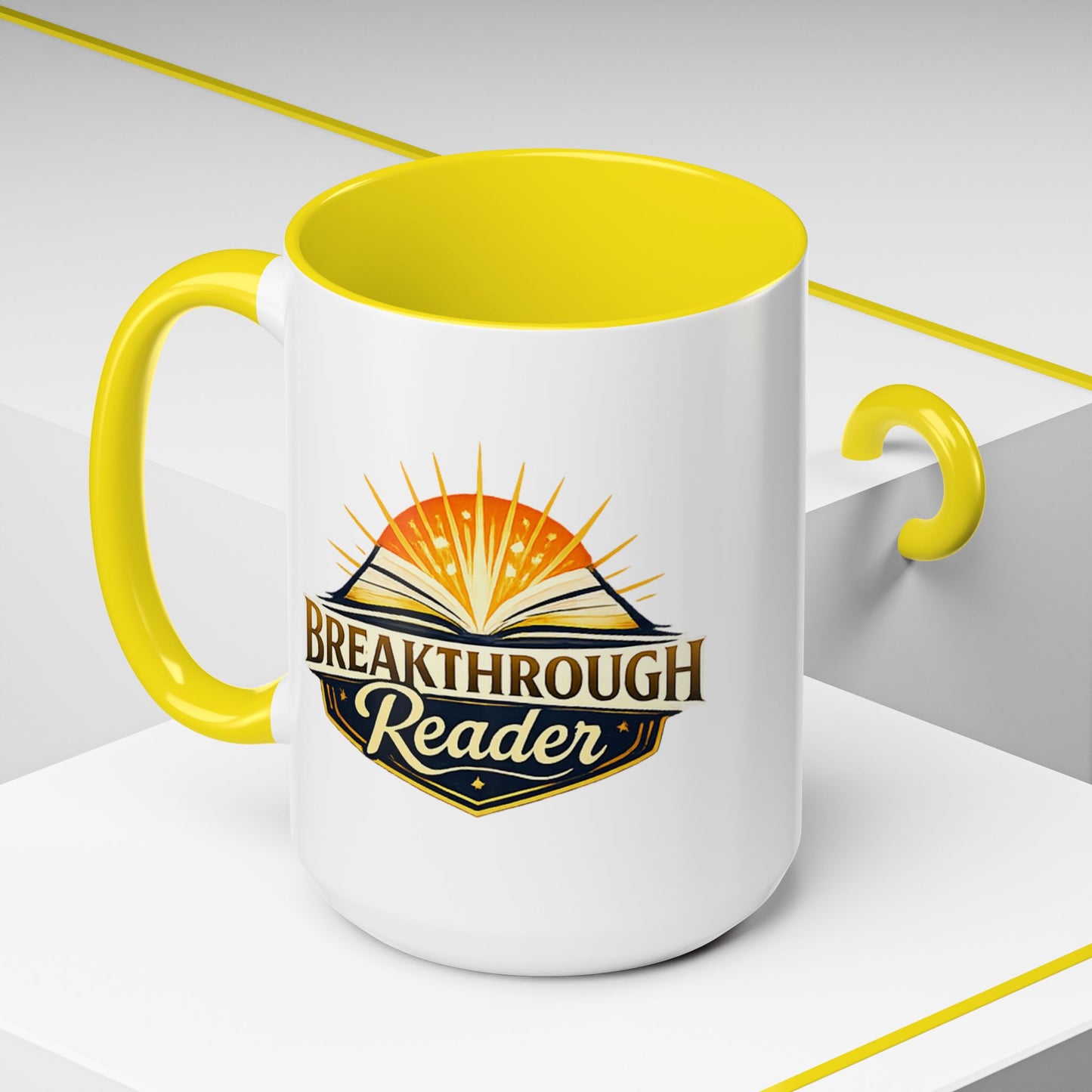 Breakthrough Reader Accent Coffee Mug — Inspirational Book Lover Gift (11/15oz)