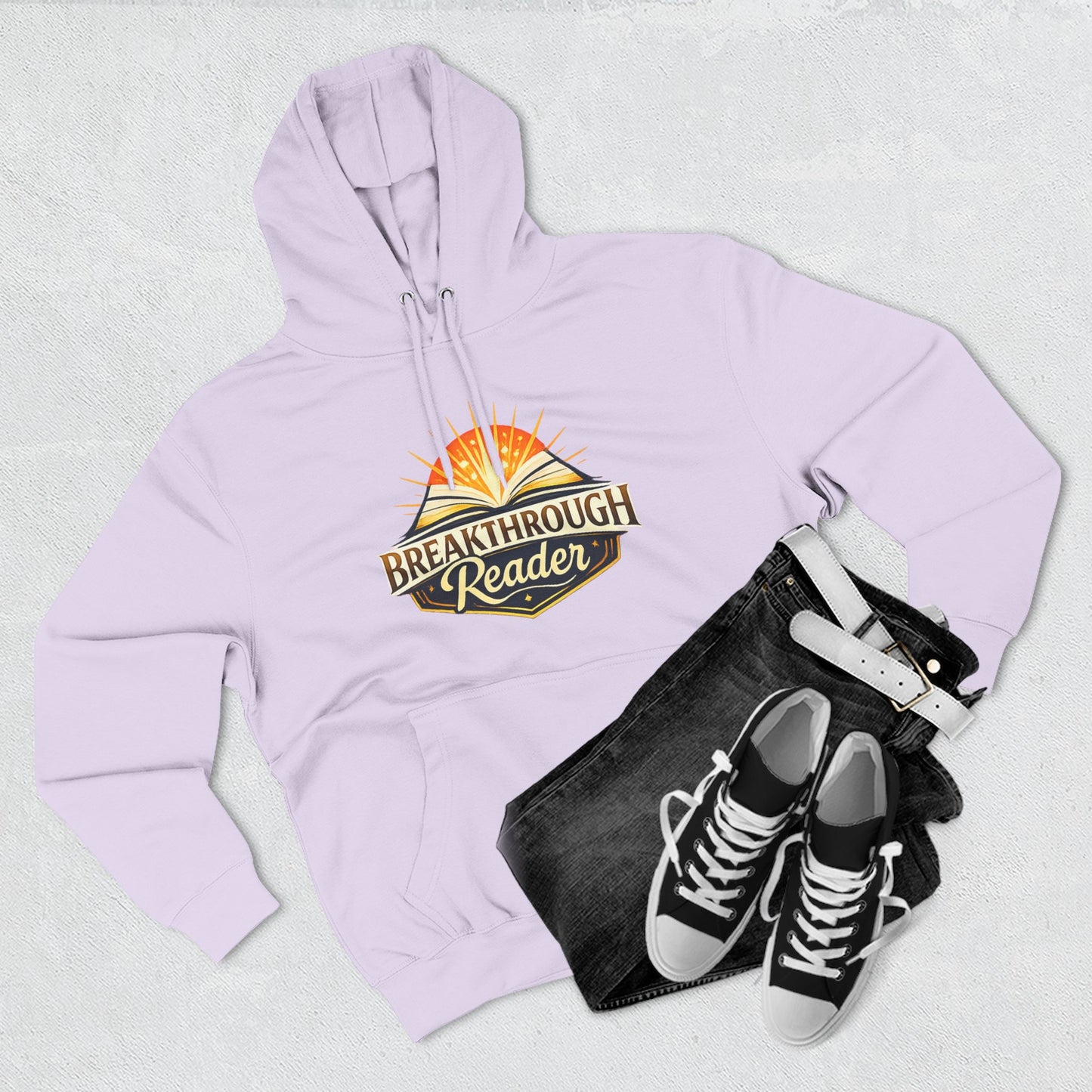 Breakthrough Reader Hoodie – Inspirational Sunburst Fleece Pullover