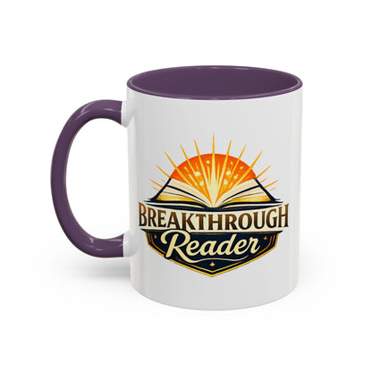 Breakthrough Reader Accent Coffee Mug — Inspirational Book Lover Gift (11/15oz)