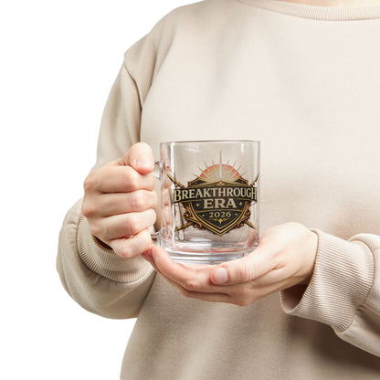 Breakthrough Era 2026 Glass Mug — 10oz Motivational Coffee Cup