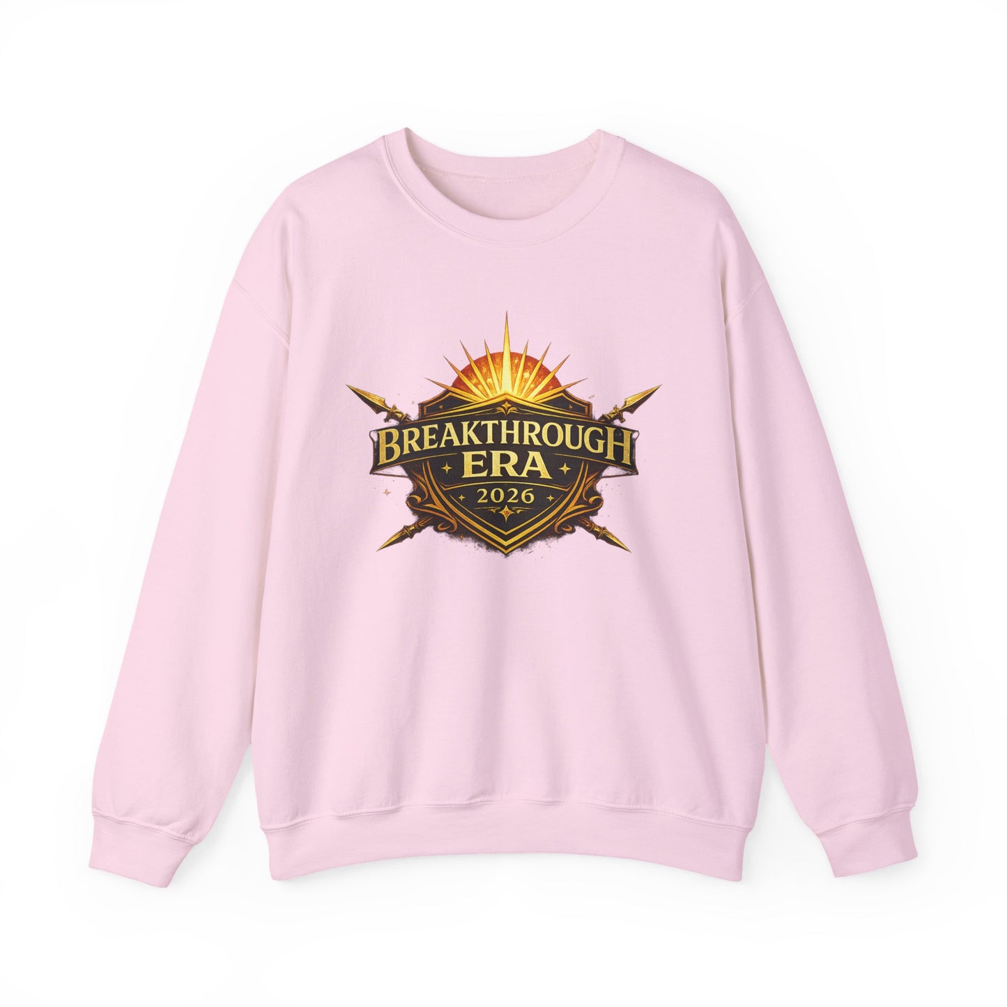 "Breakthrough Era 2026" Crewneck Sweatshirt — Sunrise Emblem