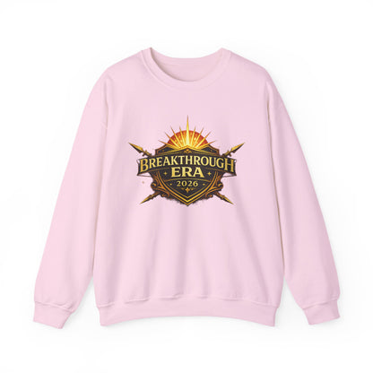 "Breakthrough Era 2026" Crewneck Sweatshirt — Sunrise Emblem