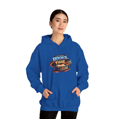 Books Time Hoodie — Retro Spacebook Reading Graphic Sweatshirt