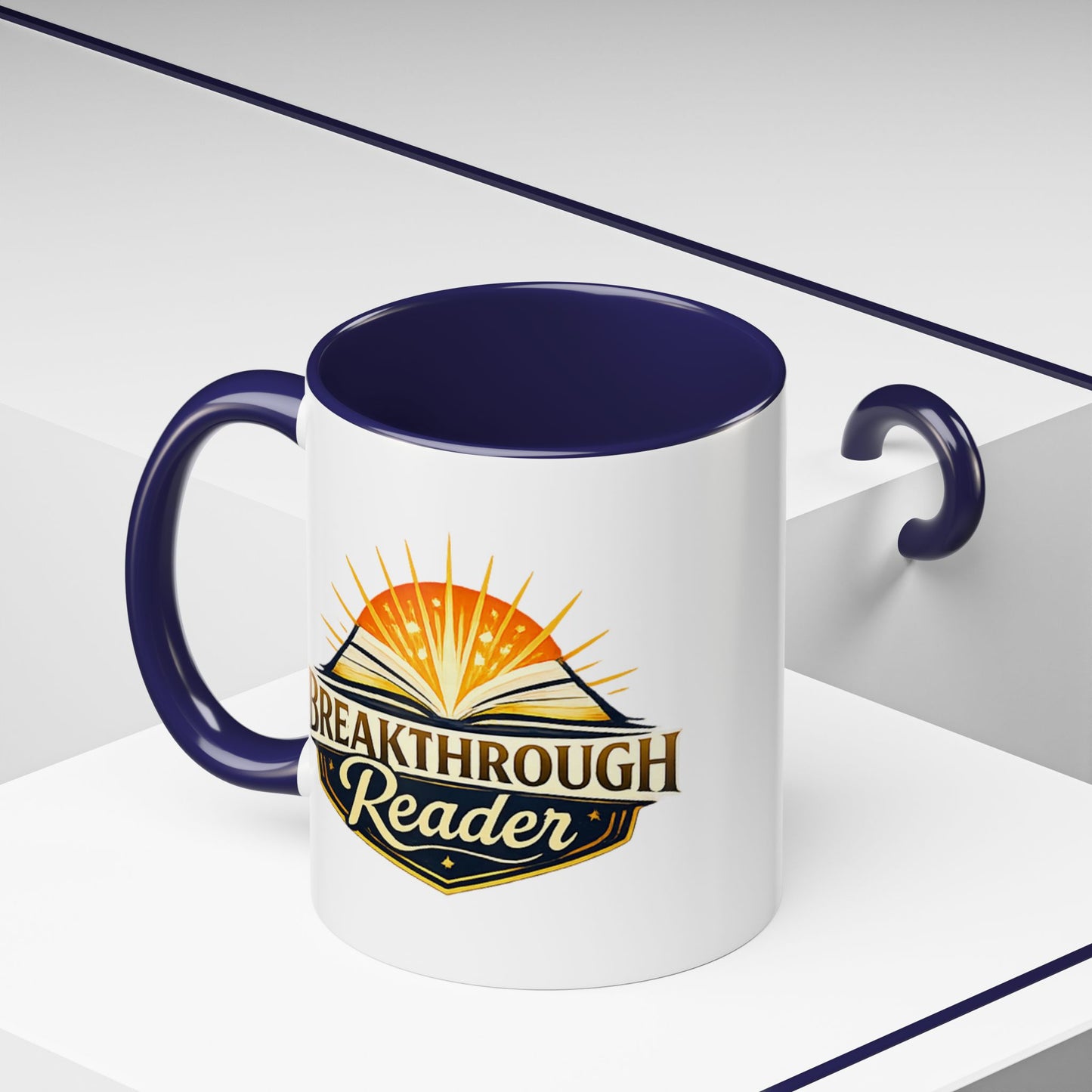 Breakthrough Reader Accent Coffee Mug — Inspirational Book Lover Gift (11/15oz)