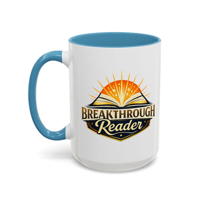 Breakthrough Reader Accent Coffee Mug — Inspirational Book Lover Gift (11/15oz)