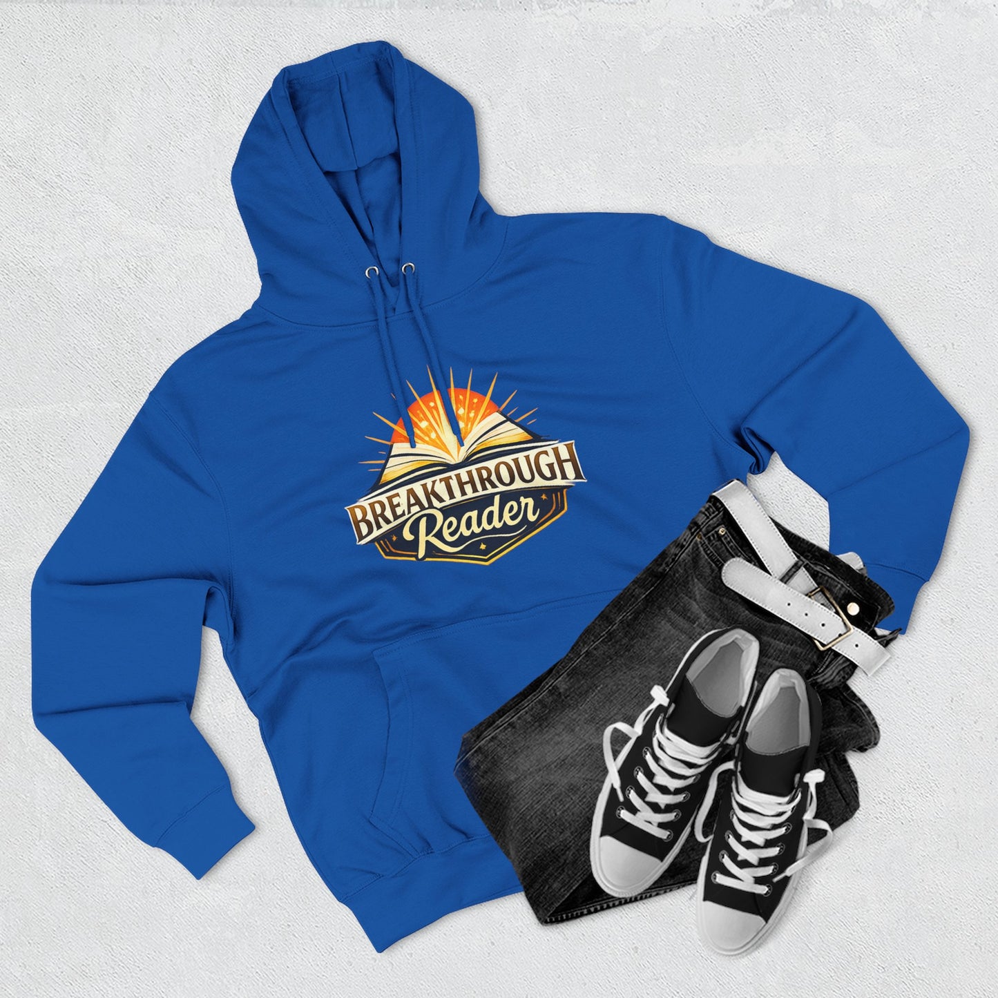 Breakthrough Reader Hoodie – Inspirational Sunburst Fleece Pullover