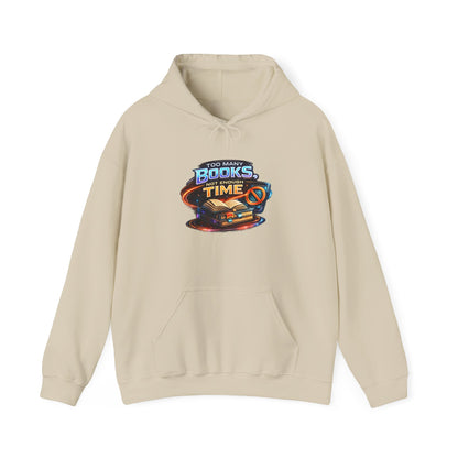 Books Time Hoodie — Retro Spacebook Reading Graphic Sweatshirt