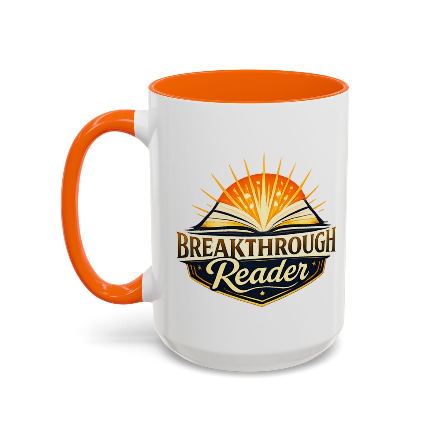 Breakthrough Reader Accent Coffee Mug — Inspirational Book Lover Gift (11/15oz)