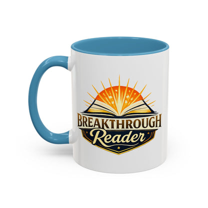 Breakthrough Reader Accent Coffee Mug — Inspirational Book Lover Gift (11/15oz)
