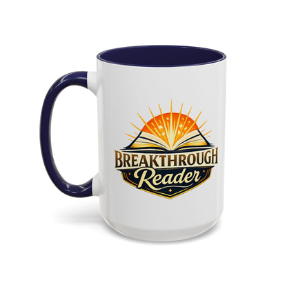 Breakthrough Reader Accent Coffee Mug — Inspirational Book Lover Gift (11/15oz)